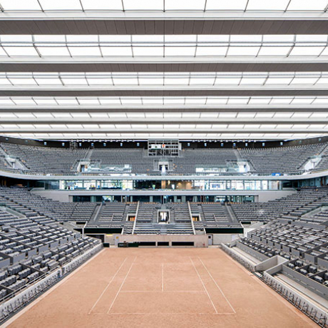 Philippe Chatrier tennis court roof - Roland Garros 