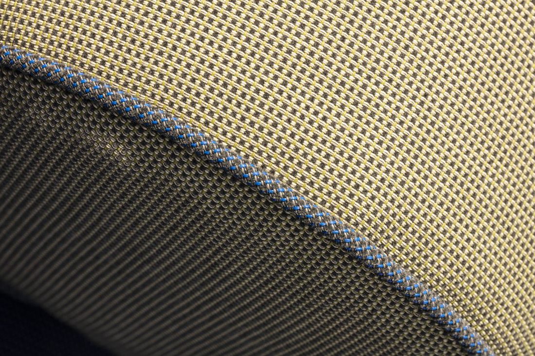 Batyline-focus sur la toile d'un coussin