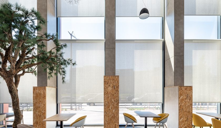 Stores intérieurs Soltis 99 LowE Orange Lumière Lyon protection solaire