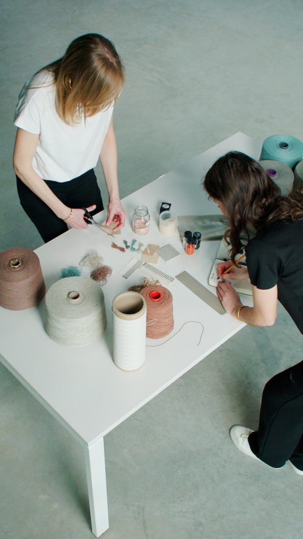 Design textile Serge Ferrari – création matériaux Batyline Eden en studio