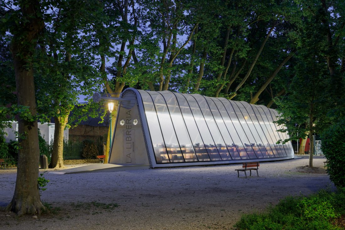 Bibliothèque éphémère à la Venice Architecture Biennale à Venise