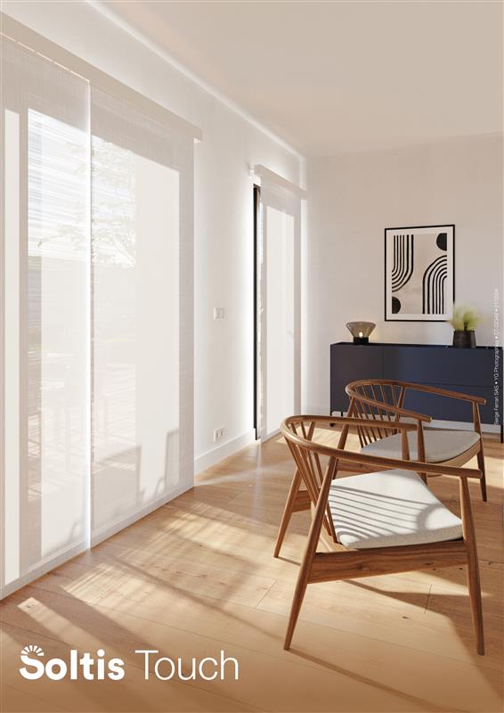 Affiche Soltis touch 2025 - campagne protection solaire Groupe Serge Ferrari