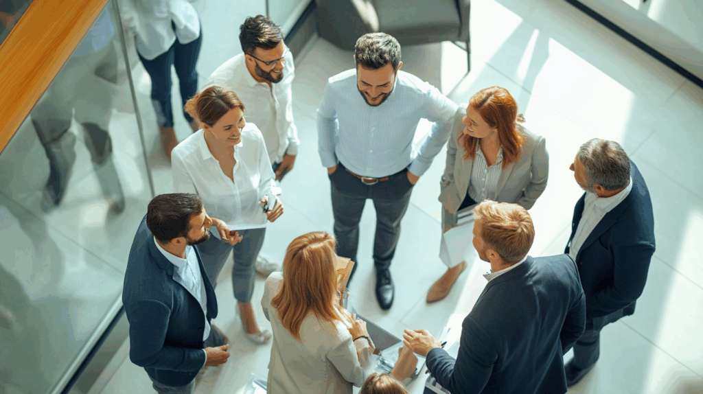 Photo illustration HR groupe d'employés