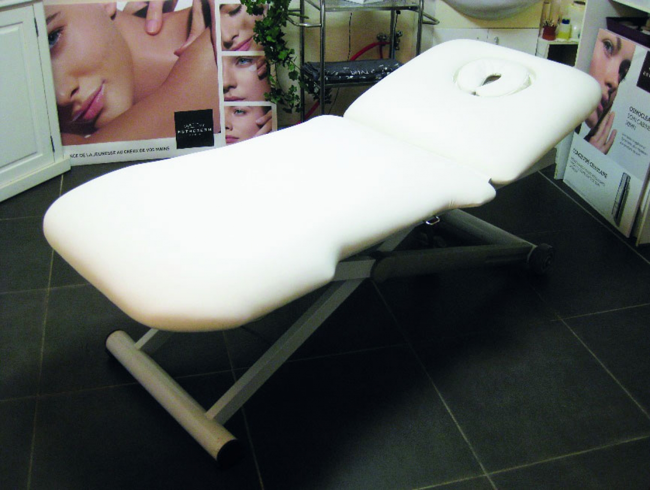 Massage table upholstery
