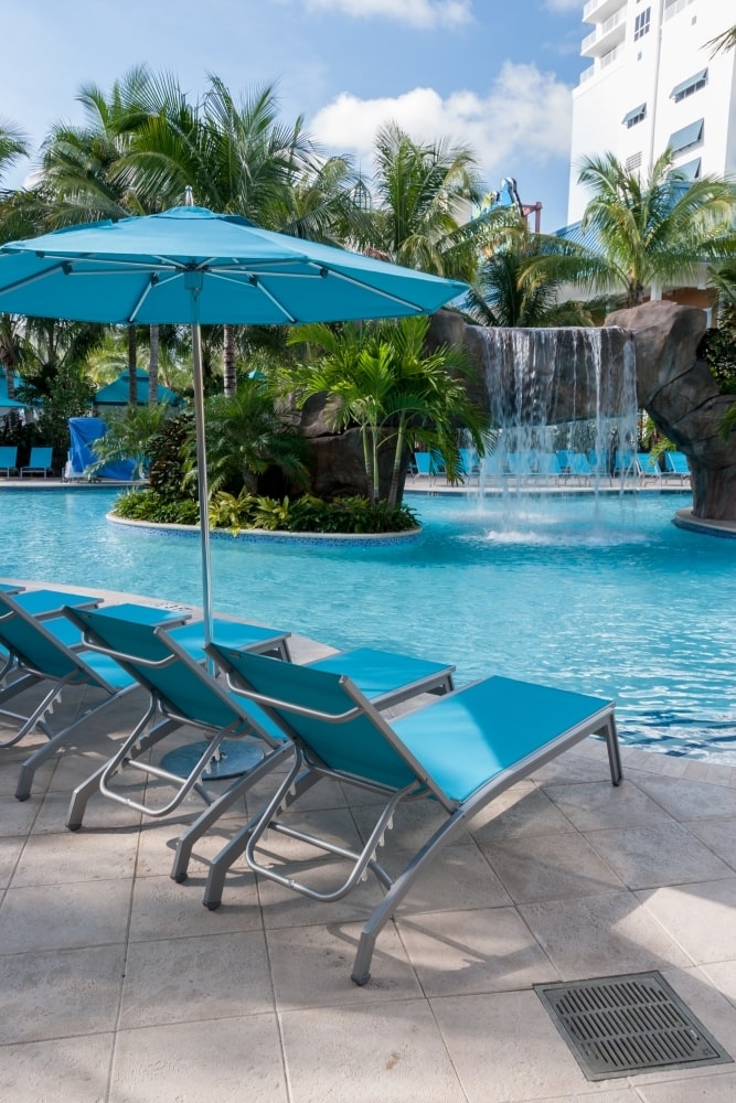 Poolside chairs by Pavilion