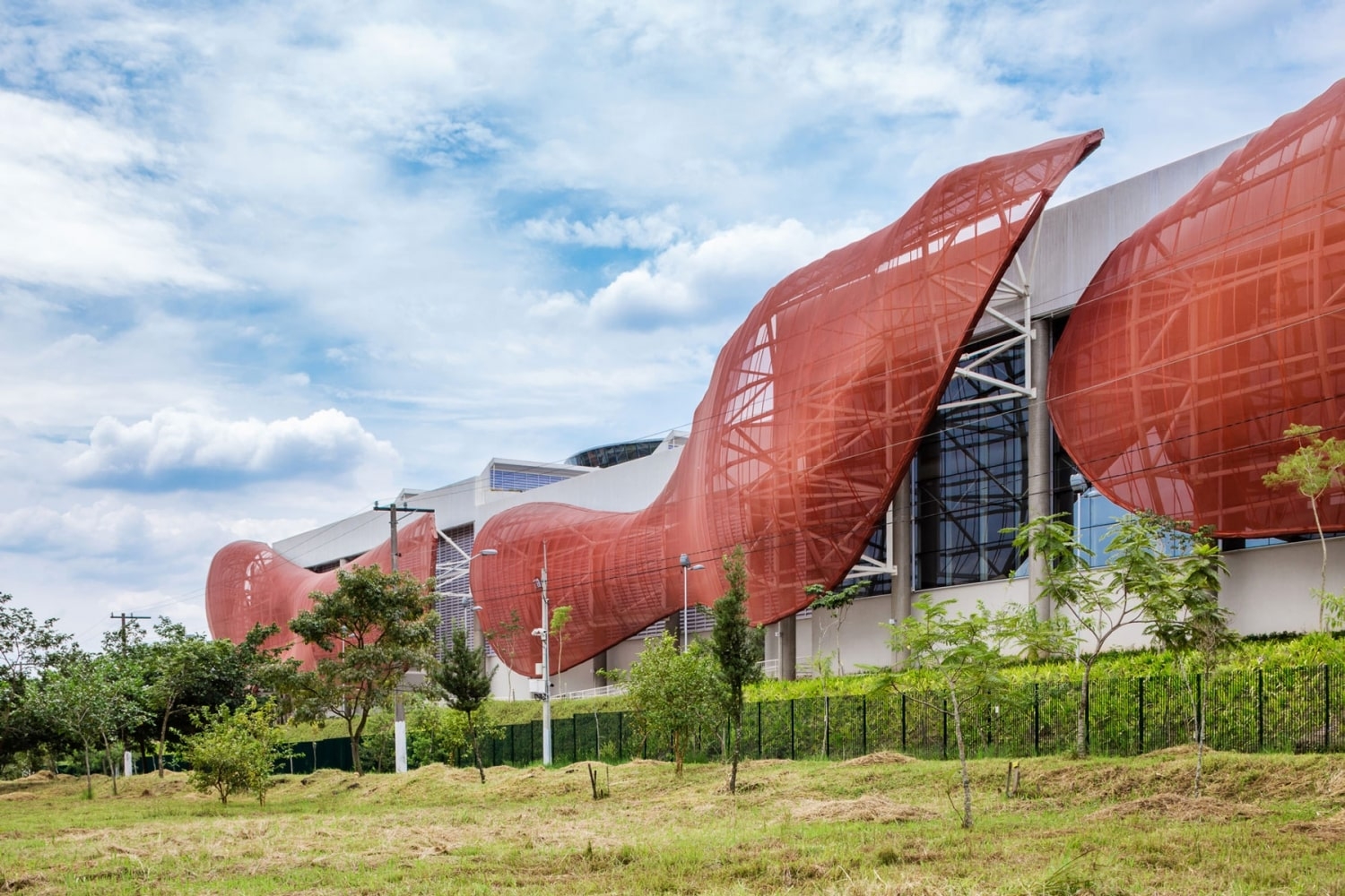 Brazilian paralympic Centre textile facade