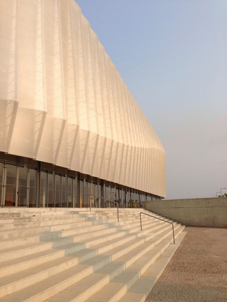 Luanda multisport pavilion facade