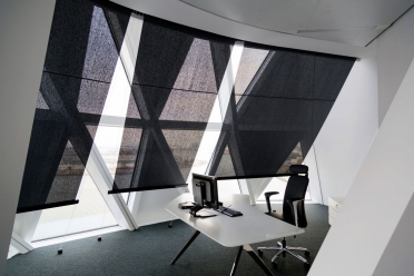 Protection solaire intérieure des bureaux du port d'Anvers