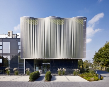Erftstadt music school textile facade