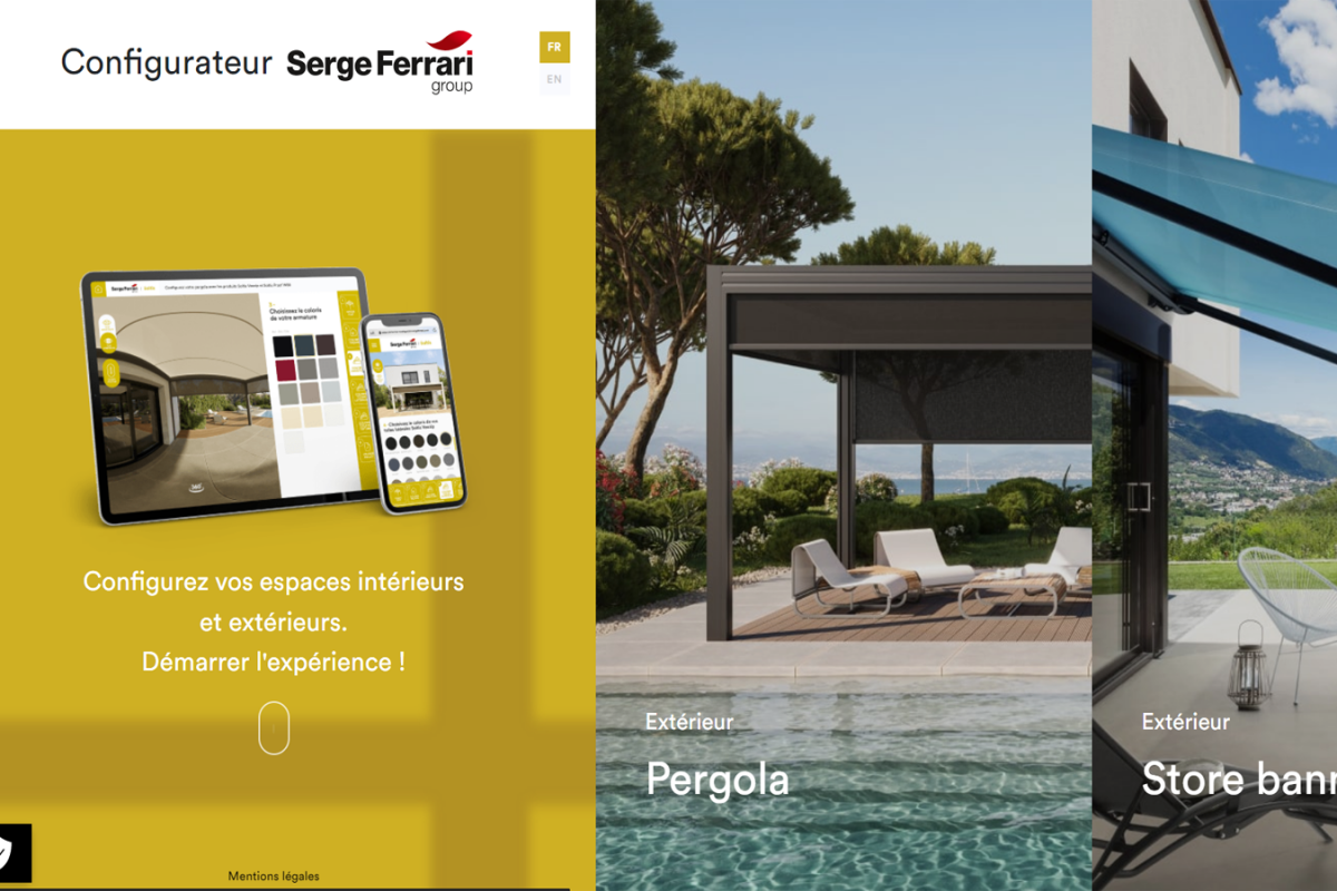 Solar protection configurator Serge Ferrari Group