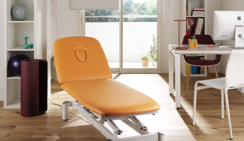 Stamskin Zen seats, medical and paramedical tables using Agivir technology